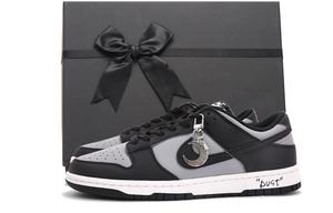 Nike Кроссовки для скейтбординга Dunk Coverage с защитой от скольжения и износа, низкие, унисекс, черно-серые