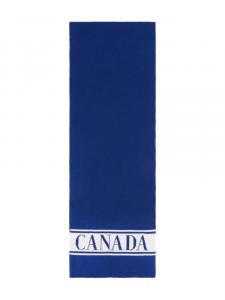 Canada Goose Kids шарф с логотипом, синий