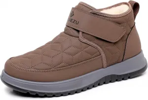 Зимние ботинки для мужчин, снегоступы, теплые утепленные высокие прочные уличные рабочие ботинки, повседневные теплые прогулочные зимние ботинки, высокие мужские морозостойкие ботинки Qacksv, серый