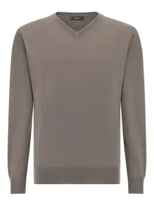 Свитер с V-образным вырезом Boggi Milano, серый