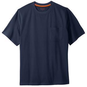 Мужская футболка с круглым вырезом Boulder Creek By Kingsize Big & Tall Heavyweight, темно-синий