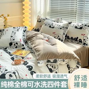 Belle Комплект постельного белья 1,5 м, 4 предмета, с кружевной отделкой, Kuromi Yeyi