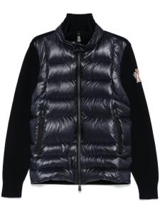 Утепленный кардиган на молнии Moncler Grenoble, синий