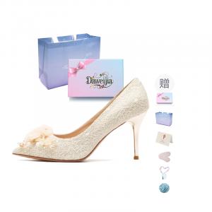 Туфли-лодочки Dawei's House на тонком каблуке женские абрикосовые абрикос, цвет Apricot[Gift Box Set](Gift Included)