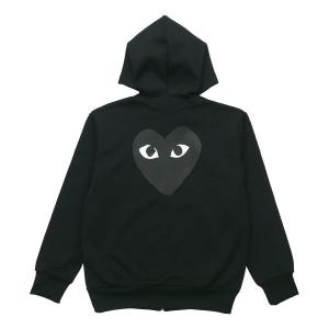 Толстовка zip up hoodie 'black' Comme Des Garcons Play, черный