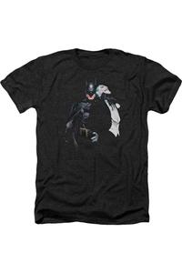 Футболка / футболка для взрослых Batman Joker Choke Heather Gildan, черный