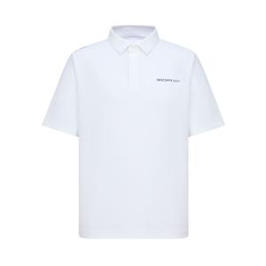 Мужские поло-рубашки для гольфа с тонким воротником Descente, wt-brilliant белый