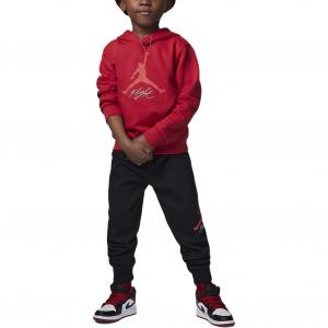 Детская повседневная спортивная одежда Jordan, красный/черный