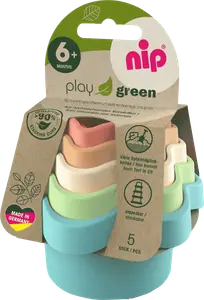 Стаканчики штабелируемые play green 5 шт. Nip