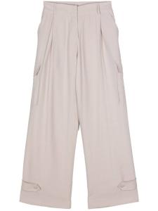 Широкие брюки-карго Blanca Vita, серый