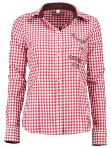 Традиционная блузка Sequi средне-красного цвета OS-Trachten