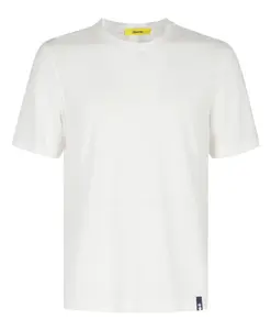 Белая хлопковая футболка мм лед Drumohr, белый