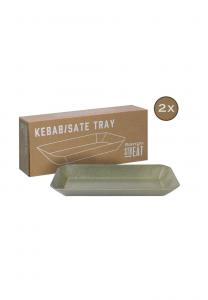 Поднос декоративный Creatable Streat Food, 2 предмета, зеленый