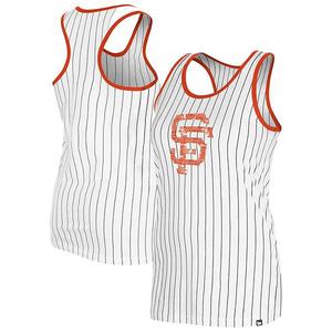 Женский белый топ San Francisco Giants Gameday Pinstripe New Era