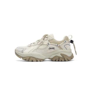 Высокие амортизирующие противоскользящие устойчивые к истиранию кроссовки low top chunky женские Jeep, серый