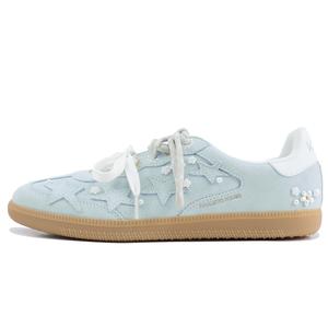 KAALIXTO Износостойкие и легкие немецкие армейские кроссовки с низким верхом, унисекс, светло-голубые