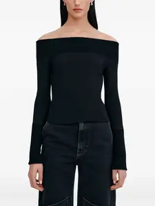 Топ Tilly с длинными рукавами Marcella, черный