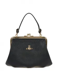 Сумка-тоут с ручкой в стиле "бабушкиной рамки" Vivienne Westwood, черный