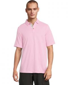 Мужская футболка Johnston & Murphy Vintage Slub Polo, Hot Pink