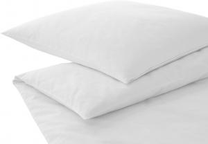 Элегантный комплект постельного белья Mako из сатина Пейсли цвет белый размер 155х220+80х80 Elegante