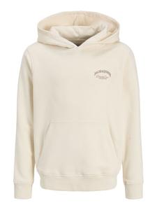 JACK & JONES Junior Толстовка с капюшоном JJEBRANDES MNI в античном белом цвете