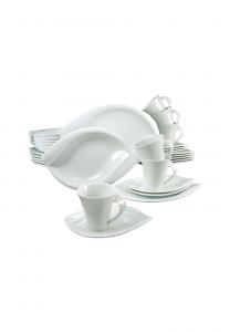 Сервиз комбинированный Creatable Acacia, 30 предметов, белый