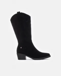 Женские ковбойские сапоги с боковой молнией Refresh, черный