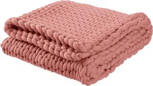 Утяжеленное одеяло Vellux, 2,3 кг, Twin Size, вязаное, мягкое и дышащее, для дивана и кровати, терракотовое