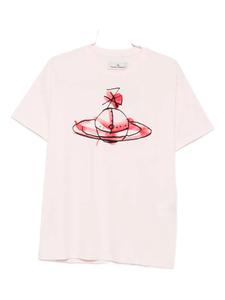 Футболка Vivienne Westwood из органического хлопка с принтом «круг», розовый