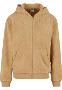 Толстовка с капюшоном на молнии Urban Classics, коричневый