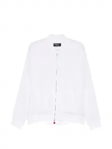 Льняная куртка-бомбер Kiton, белый