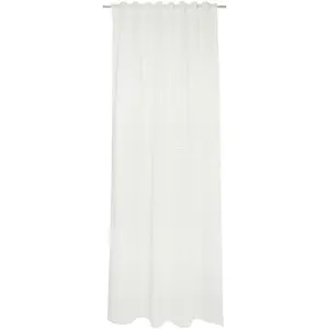 Штора Natural Stripe с закрытыми петлями, 1 шт., прозрачная Tom Tailor Home, мятный