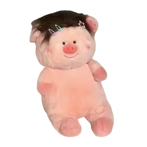 Мягкая и милая плюшевая кукла с прической поросенка, высота 35см/45см Fluffy bear