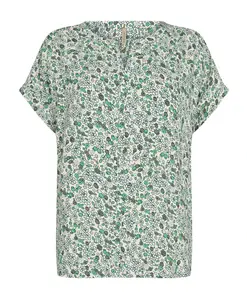 Зеленые цветы, блузка Lucina 1 Soyaconcept, мультиколор