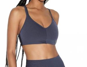 Ртуть Двухцветный удлиненный бюстгальтер в черном цвете Spiritual Gangster