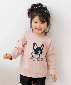 Футболка с длинными рукавами, 100% хлопок, с принтом Chil2, цвет E-Inu/Smoke Pink