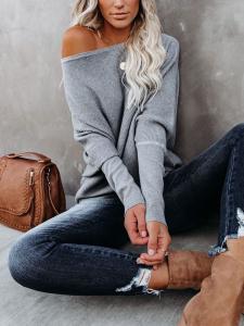 Milan Kiss Светло-голубой свитер