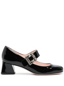 Roger Vivier туфли с кристаллами, черный