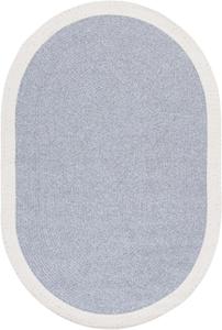 Ковер SAFAVIEH, 122 x 183 см,  Washable Rug Braided Collection — овальный, Grey & Ivory, ручной работы, для помещений и улицы, устойчивый к погодным условиям, идеально для патио, гостиной, прихожей, столовой (BRA281F)