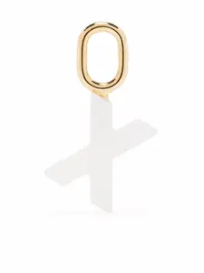 Подвеска Lucid Letter X из позолоченного серебра Maria Black, белый