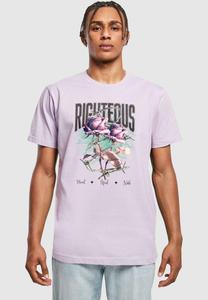 Футболка с принтом RIGHTEOUS ROSES TEE Mister Tee, фиолетовый