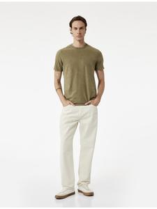 Футболка СС цвета хаки KOTON