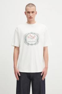 Хлопковая футболка Le Tshirt Plateau Drôle De Monsieur, белый