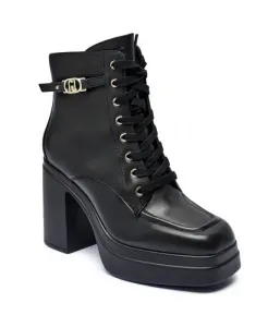 Jona 03 Кожаные ботильоны на блочном каблуке Liu Jo, черный