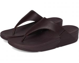 Туфли FitFlop Lulu Leather Toepost, цвет Plumberry