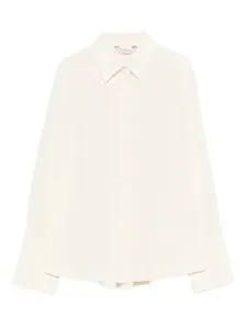Рубашка с отложным воротником Max Mara, нейтральный