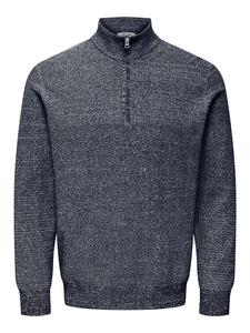 Свитер Клаус темно-синего цвета ONLY & SONS