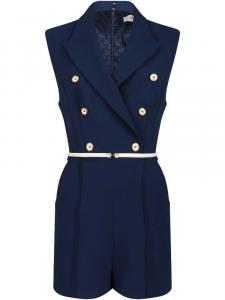 Комбинезон с логотипом Elisabetta Franchi, синий