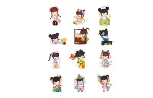 Rolife Nanci Akane The Year Of The Golden Hairpin Collection слепая коробка товары одиночная мистери-бокс/полная коробка 12 шт