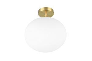 Потолочный светильник Trio Leuchten цвет латуни, белый диаметр/высота: 30/33 см